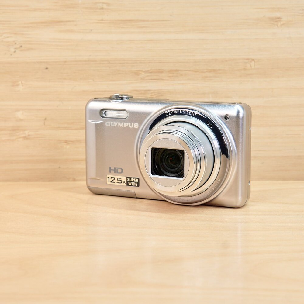 Olympus VR-320 14MP Digital Camera 12.5x Wide Optical Zoom HD Silver